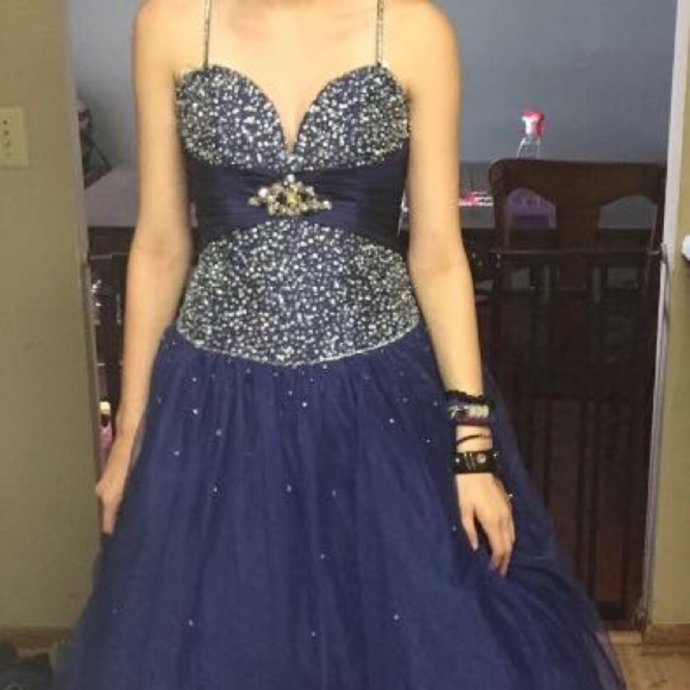 Floor length ball gown